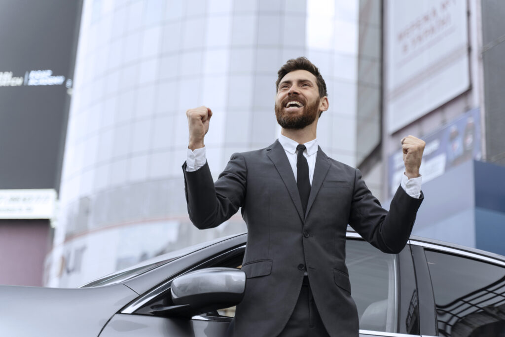 handsome male taxi driving standing his cab 2 handsome male taxi driving standing his cab 2